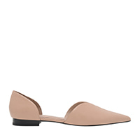 SWEETHEART CUT DORSAY FLATS