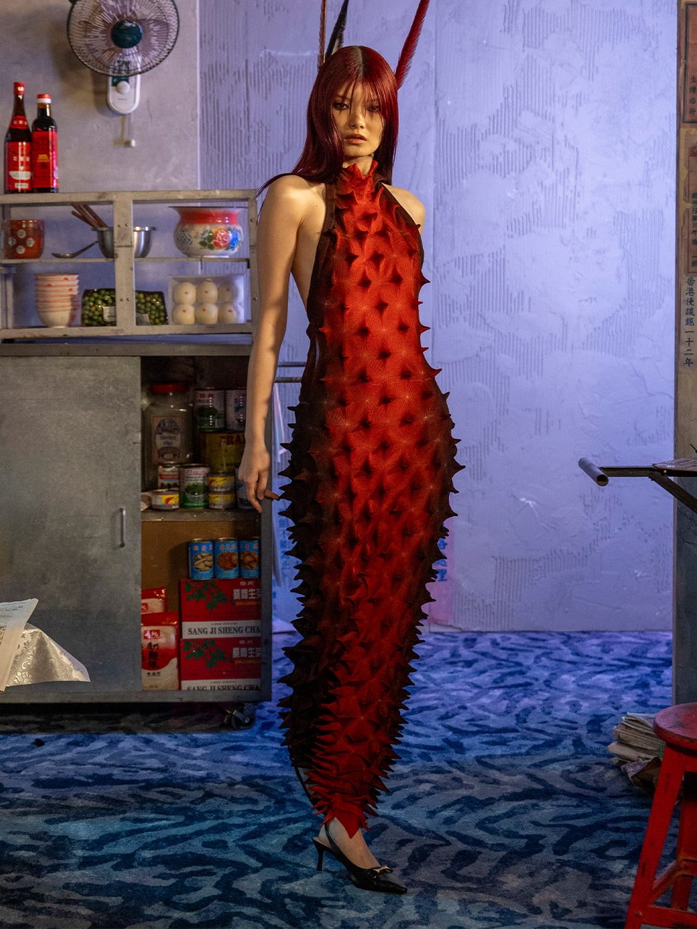 Leslie metallic-accent slingback pumps in black - CHARLES & KEITH