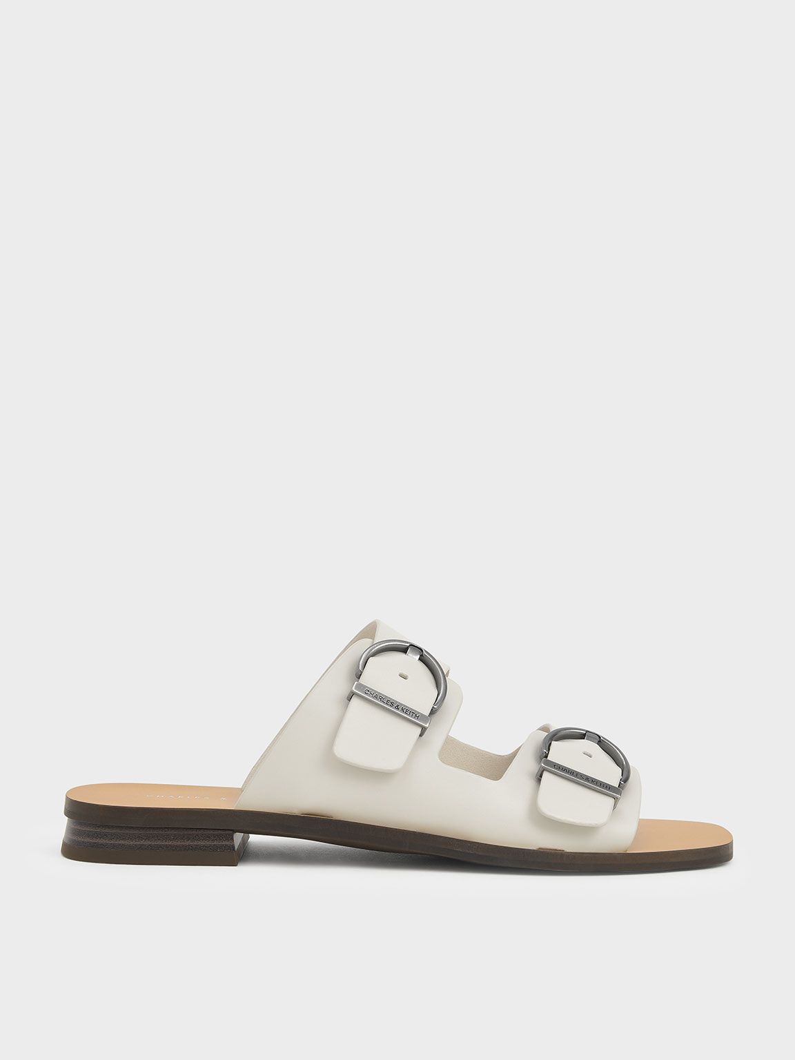 

Double Buckle Strap Slide Sandals