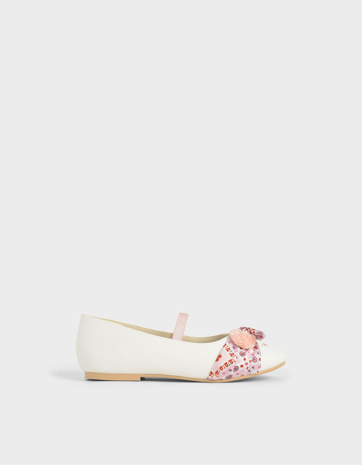 

Girls' Bandana Print Bow Ballerinas
