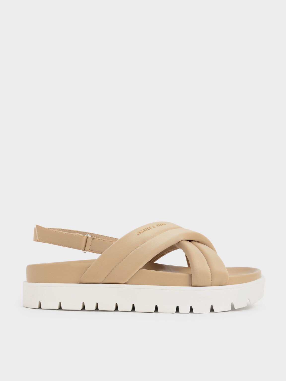 

Recycled Polyester Padded Sports Sandals, Sand
