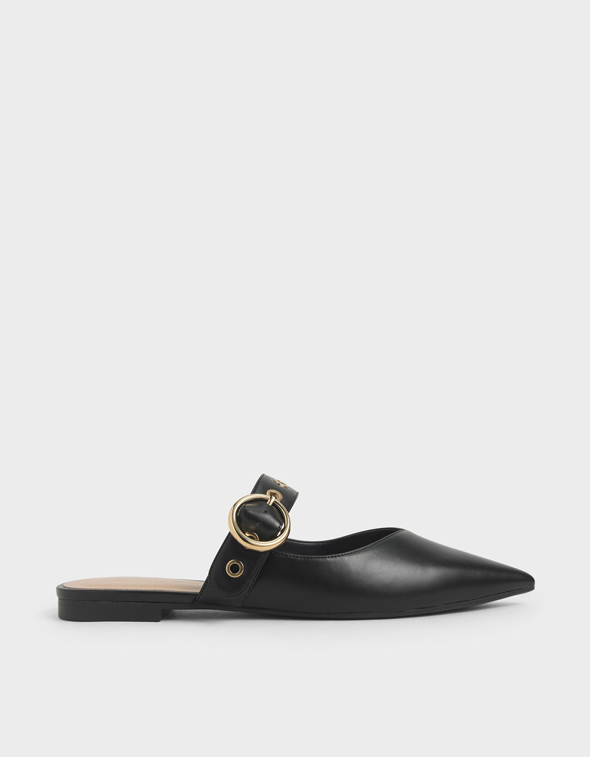 

Eyelet-Embellished Mules