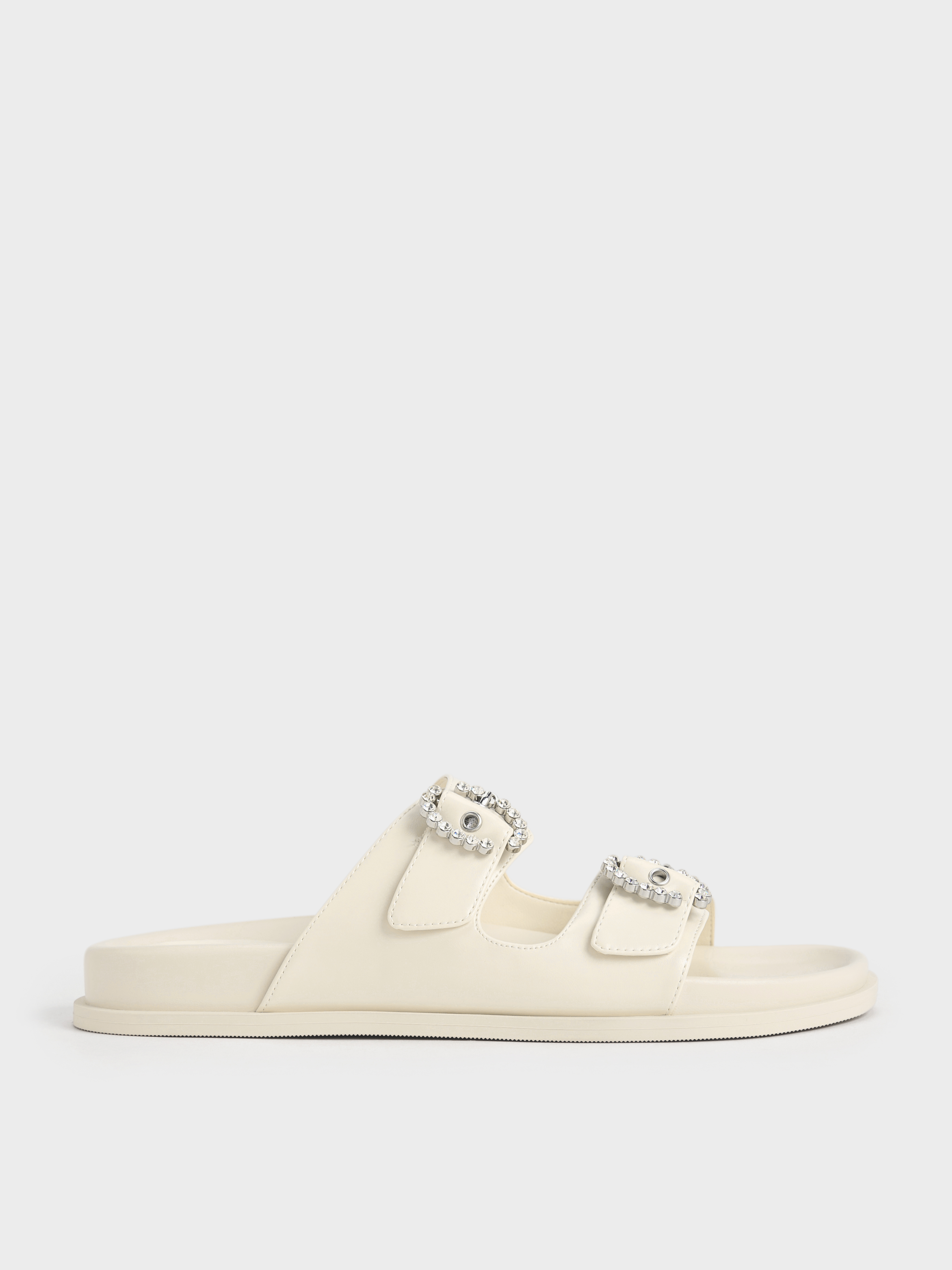 Charles & Keith - Embellished Buckle Sandals Charles & Keith - Embellished Buckle Sandals