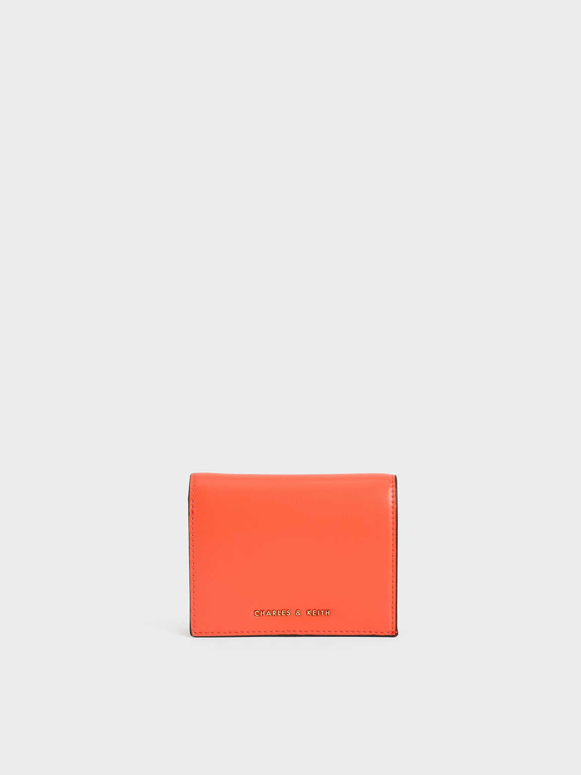 

Snap Button Mini Short Wallet, Orange