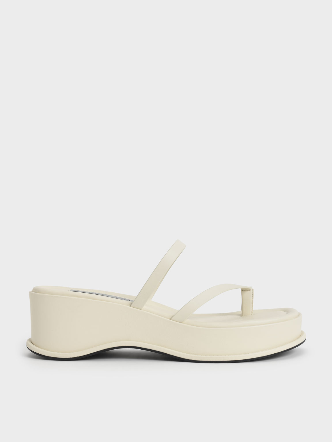 

Toe Loop Flatform Sandals, Chalk