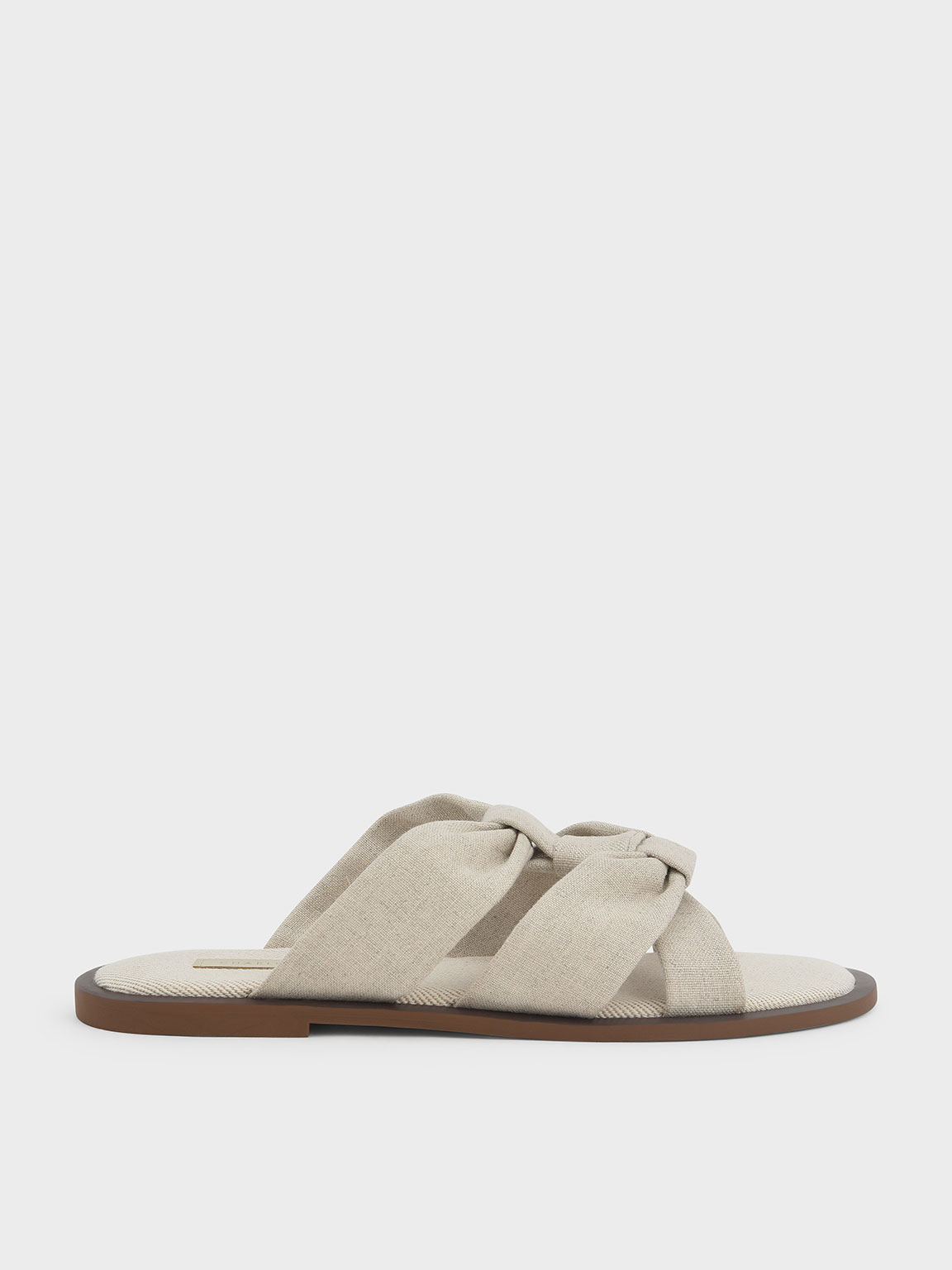 

Linen Slide Sandals