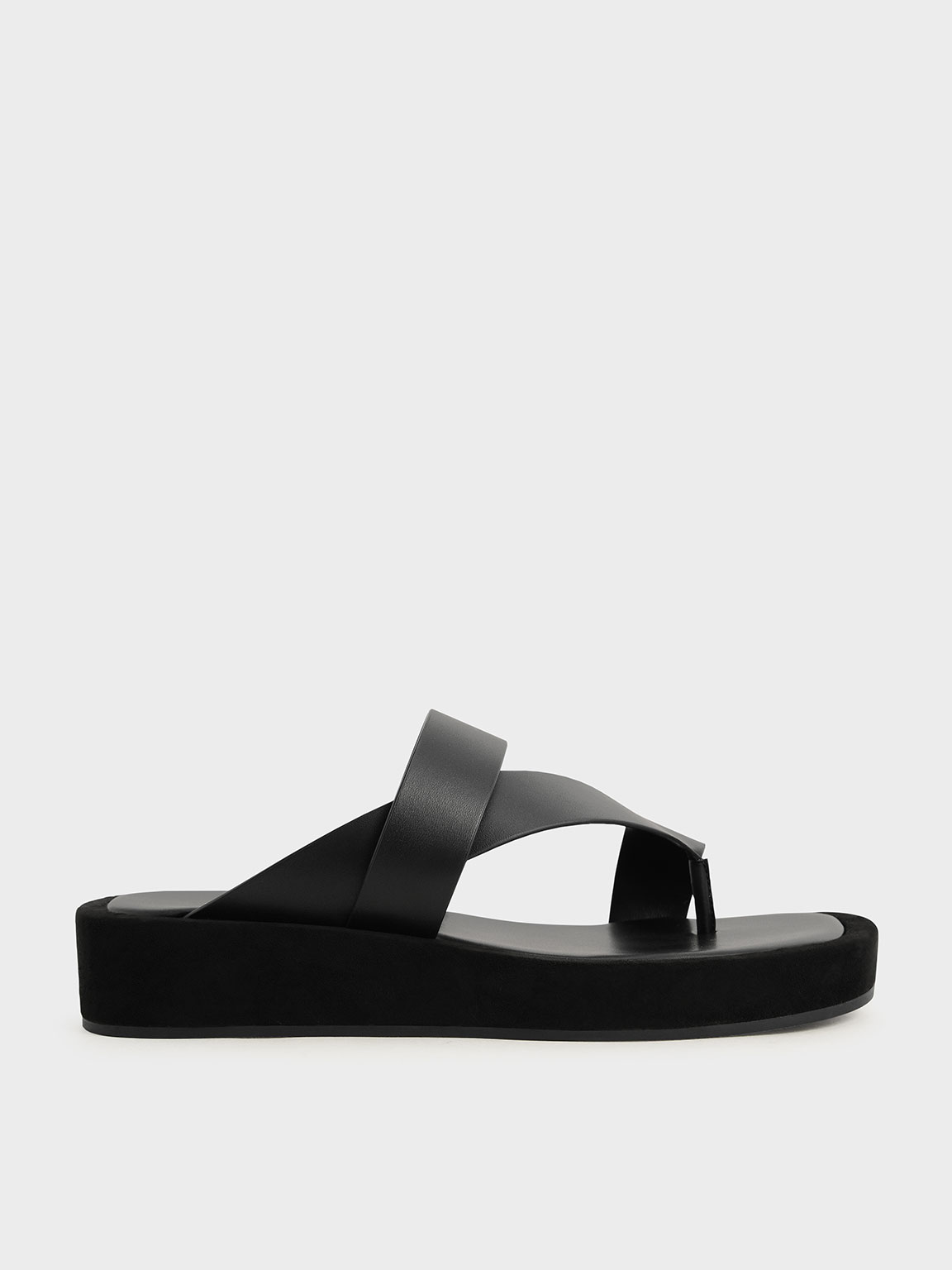 

Toe-Loop Platform Sandals