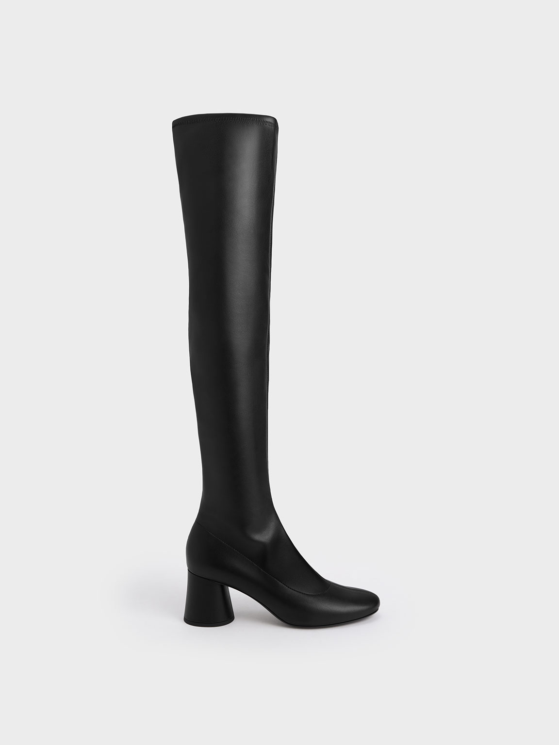 Charles & Keith - Cylindrical Heel Thigh-High Boots