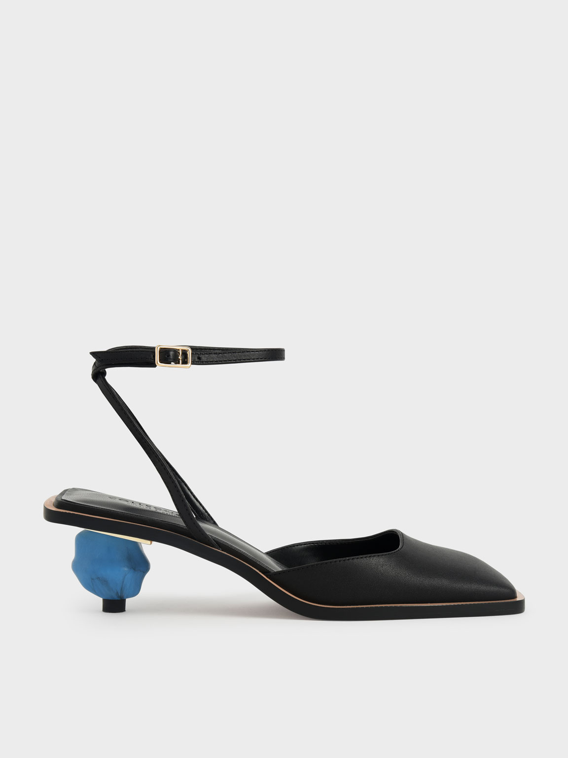 

Leather Sculptural Heel Pumps