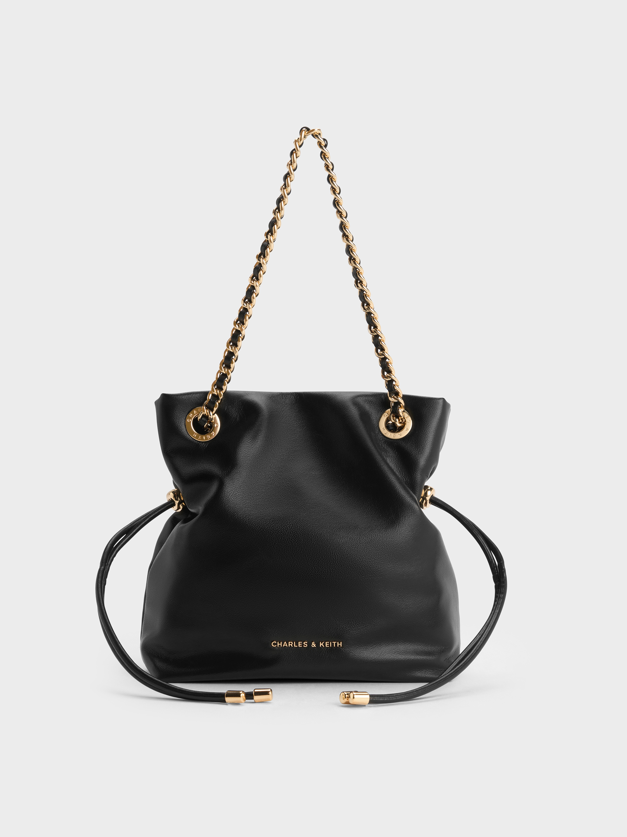 Charles & Keith - Arya Braided-Chain Crossbody Bag
