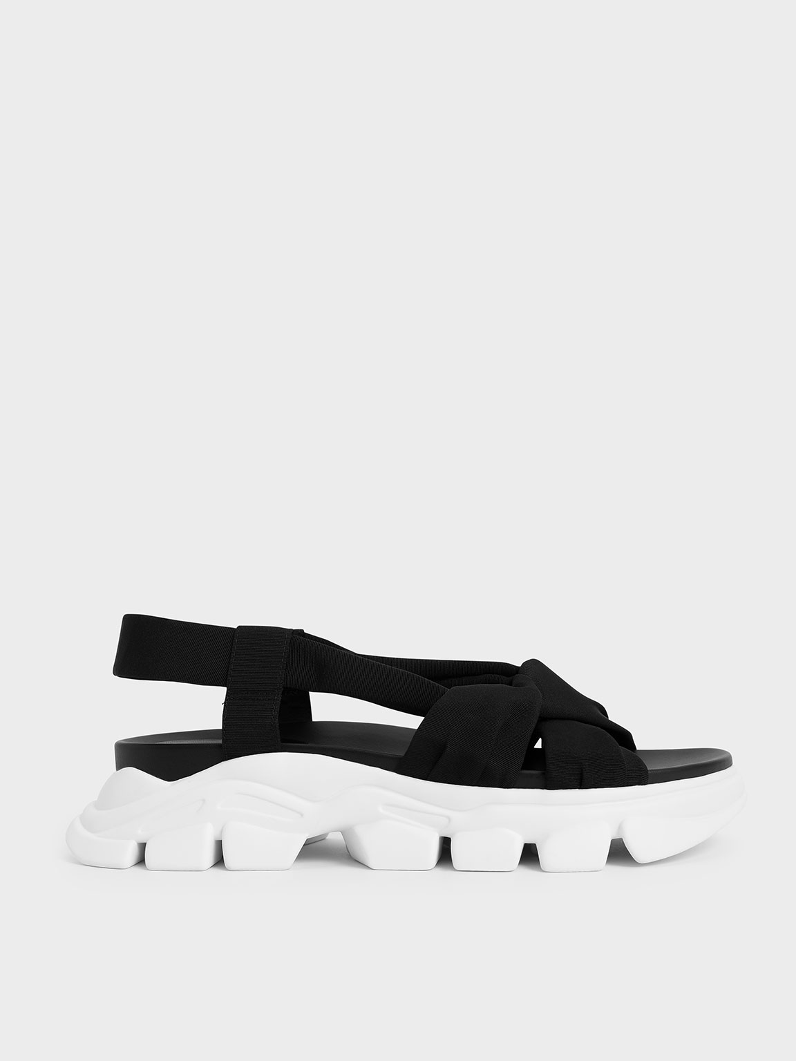 

Fabric Sports Sandals, Black
