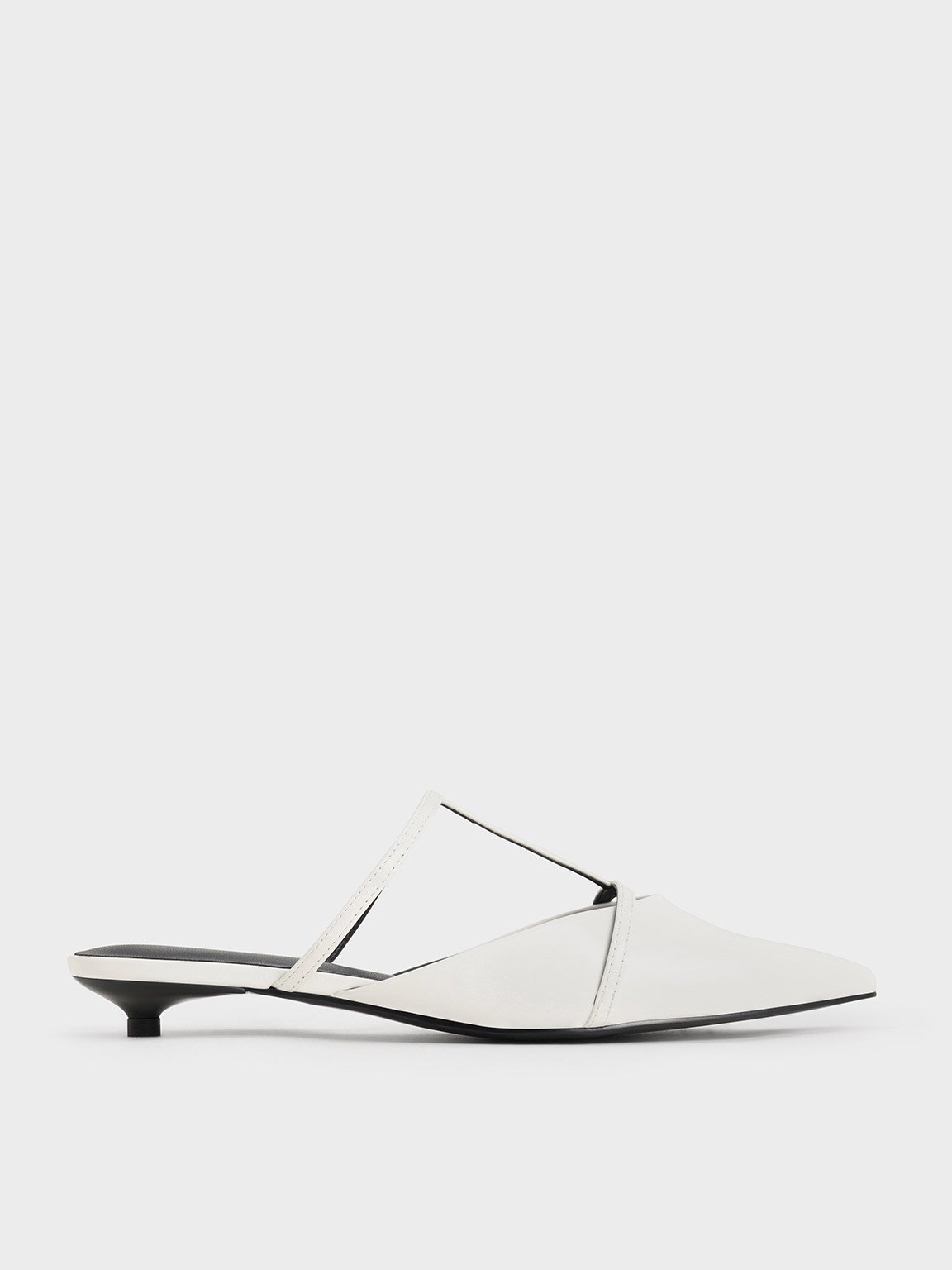 Charles & Keith - Clara T-Bar Pointed-Toe Mules