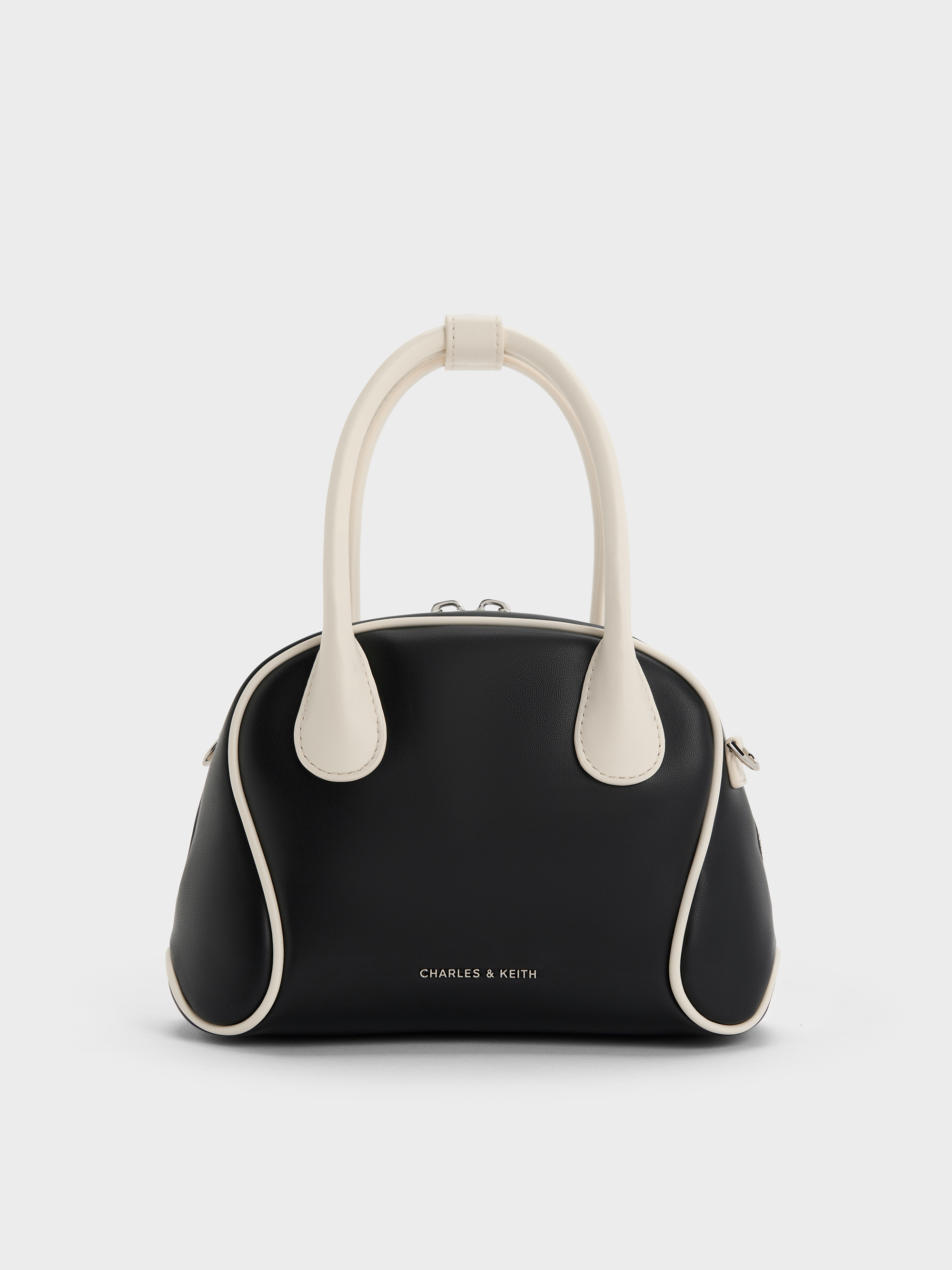 Charles & Keith - Nelly Two-Tone Bowling Bag