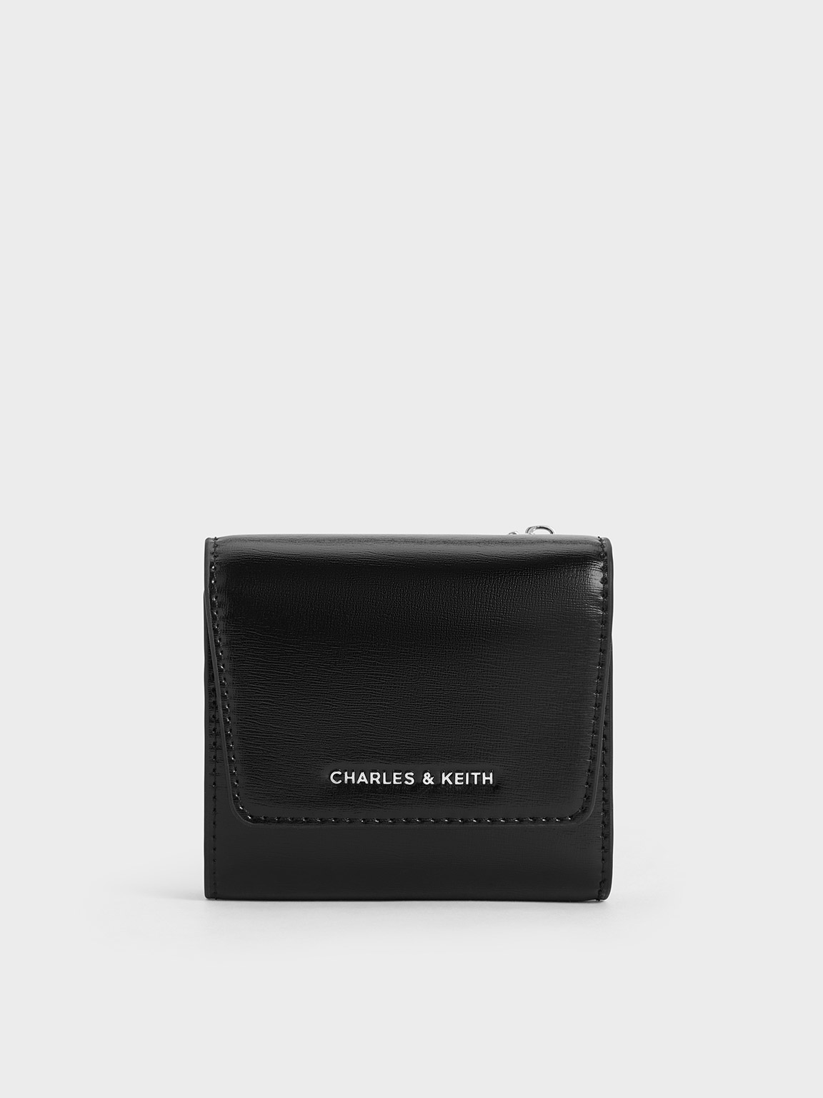 Shop Charles & Keith Irie Small Wallet In Noir
