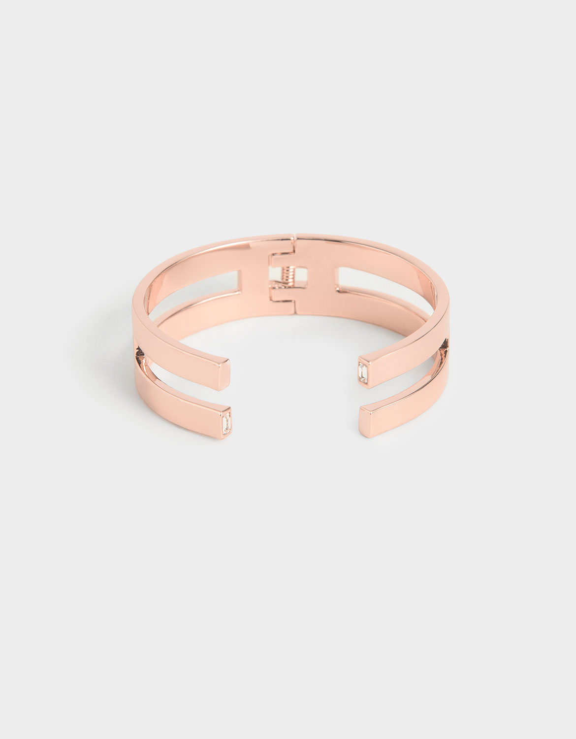 

Swarovski® Crystal Double Cuff Bracelet, Rose gold