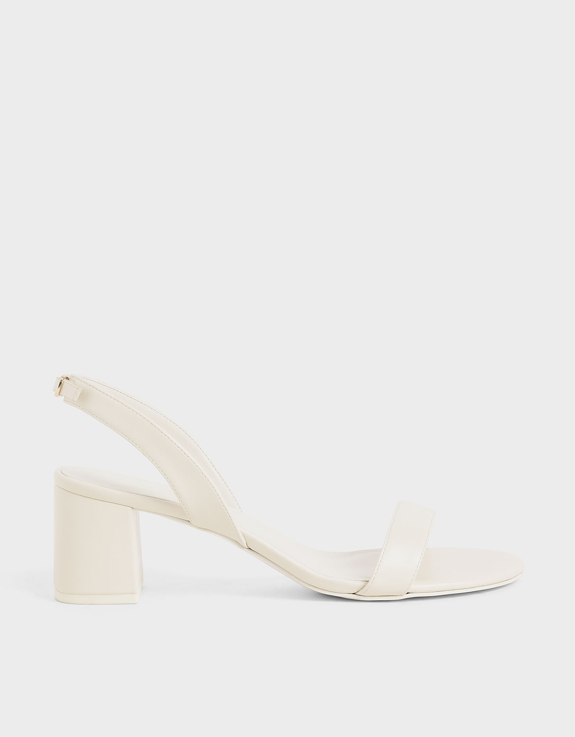 

Slingback Heeled Sandals, White
