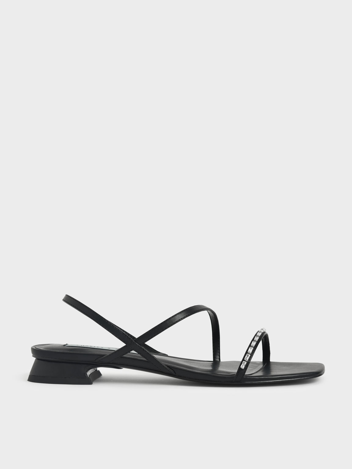 

Gem-Embellished Strappy Sandals