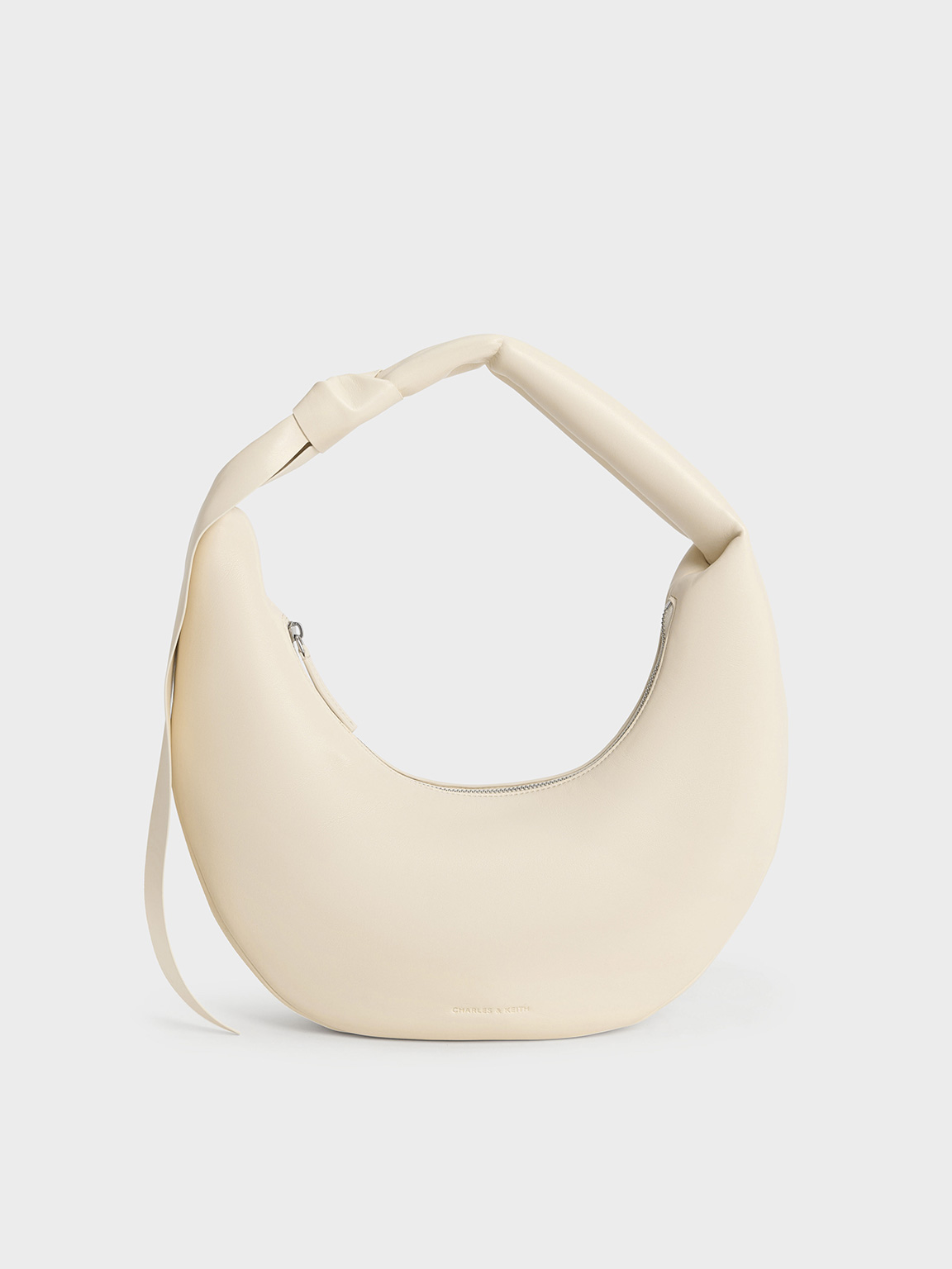 Charles & Keith - Mini Toni Knotted Crescent Hobo Bag