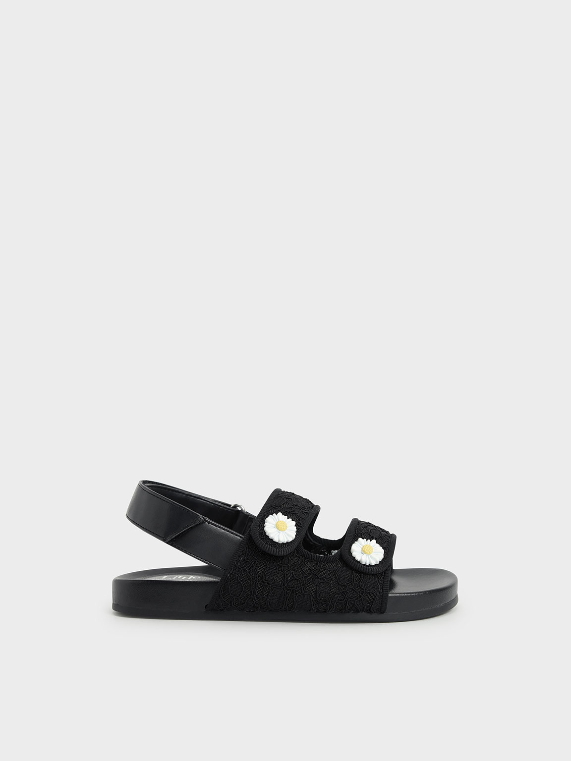

Girls' Lace Flower-Embellished Platform Sandals