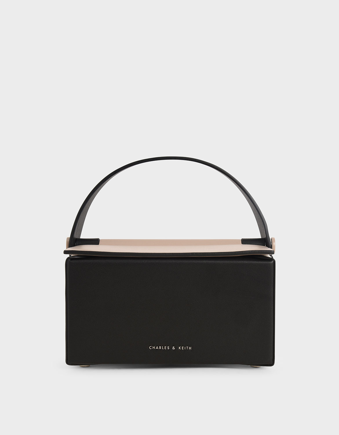 

Top Handle Box Bag, Nude