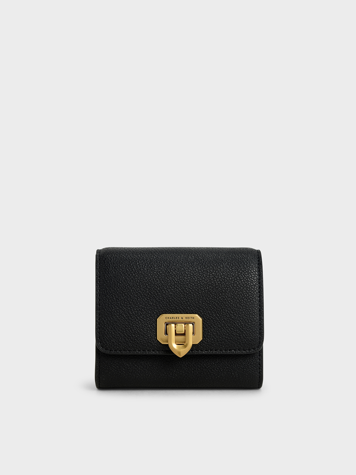 

Classic Push-Lock Mini Wallet, Black