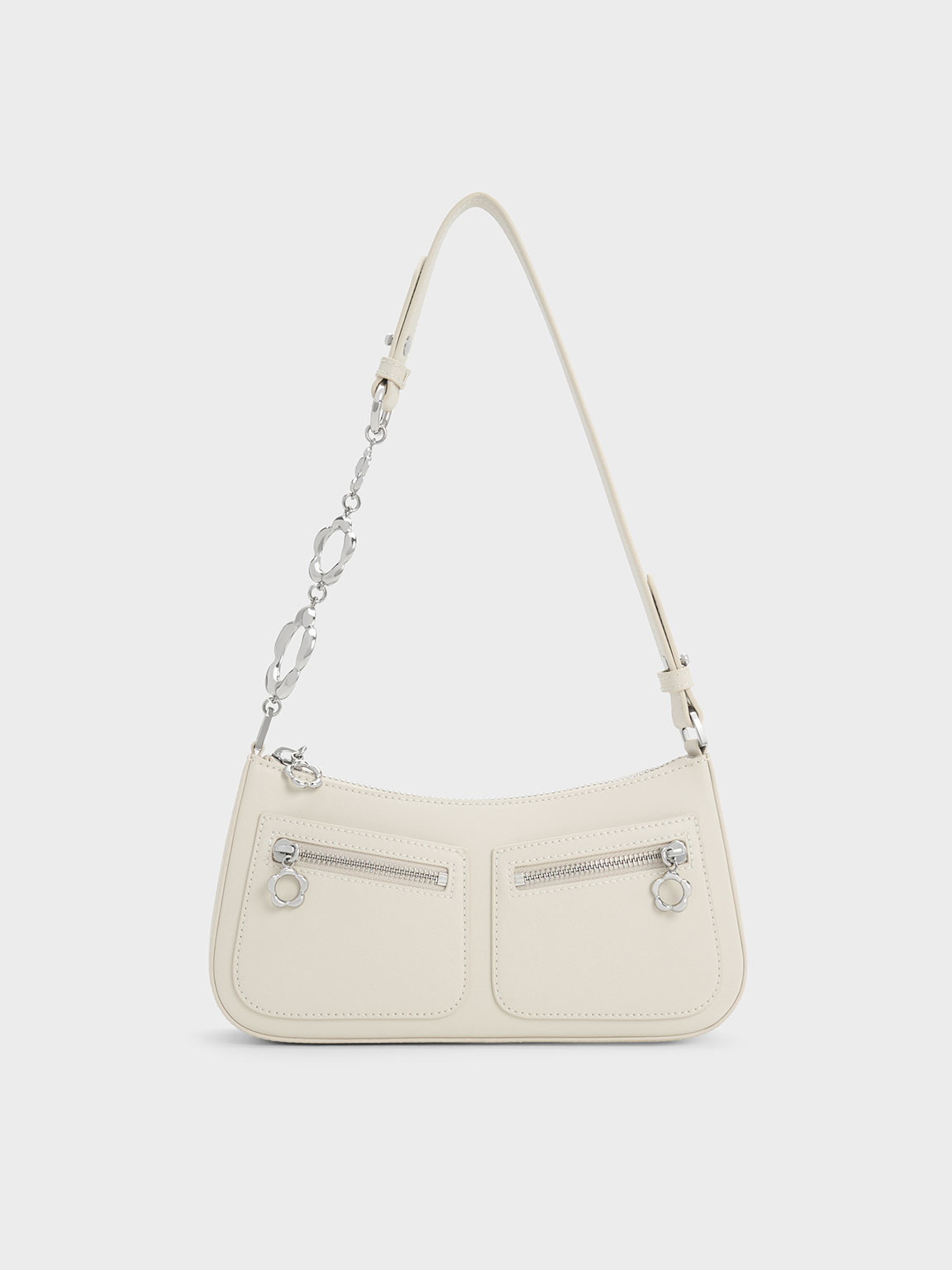 〈both x CHARLES & KEITH〉-EMBELLISHED BAG both x CHARLES & KEITH-EMBELLISHED BAG-WHITE – both paris