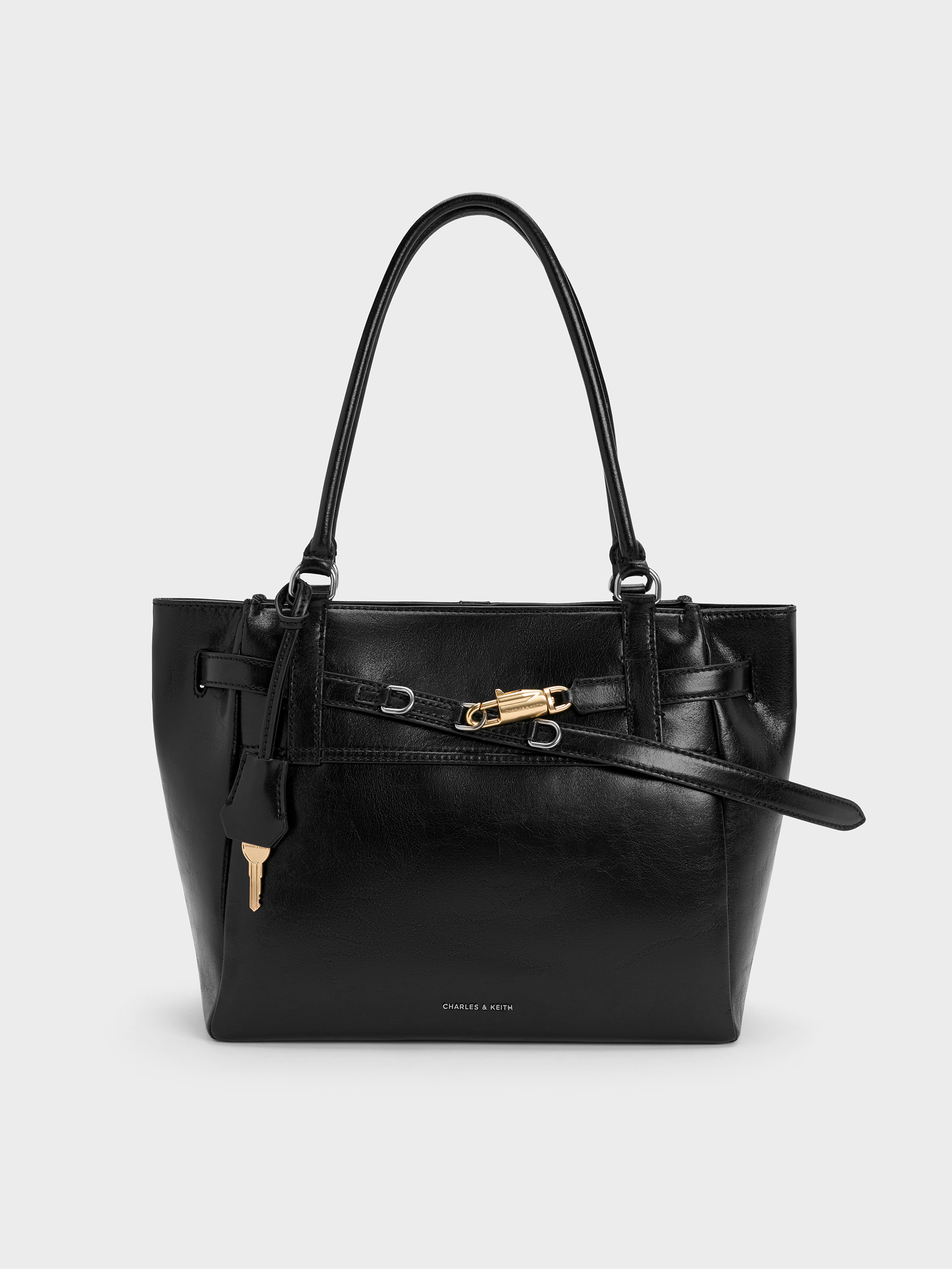 Charles & Keith - Delfina Belted Tote Bag
