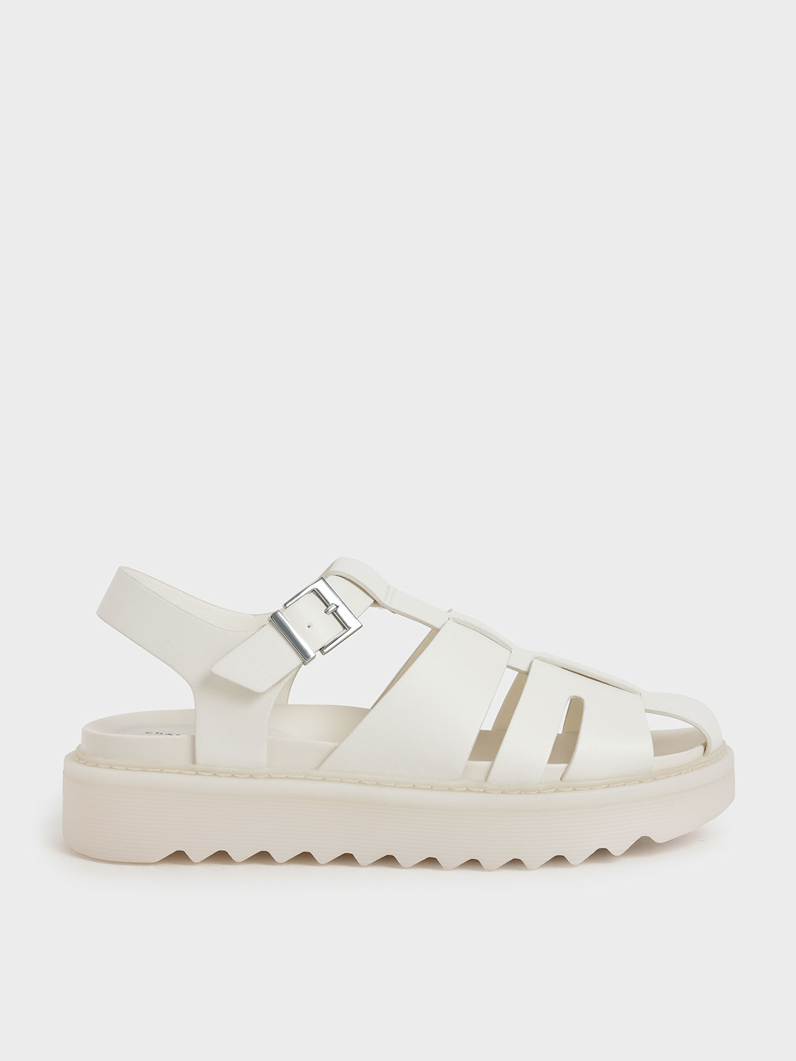

Cut-Out Sports Sandals, Chalk