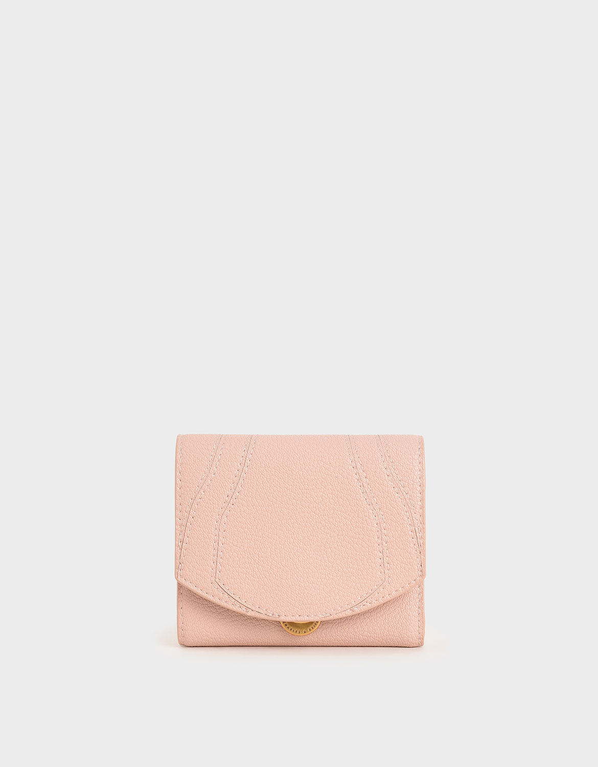 

Push-Lock Mini Wallet, Pink
