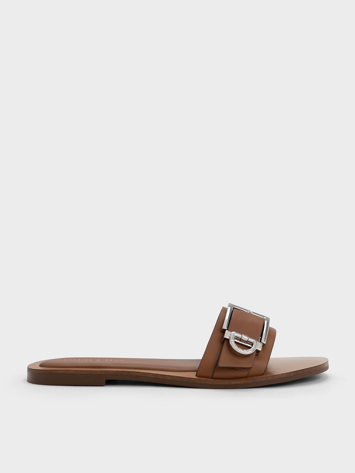 Charles & Keith - Metallic Buckle Slides