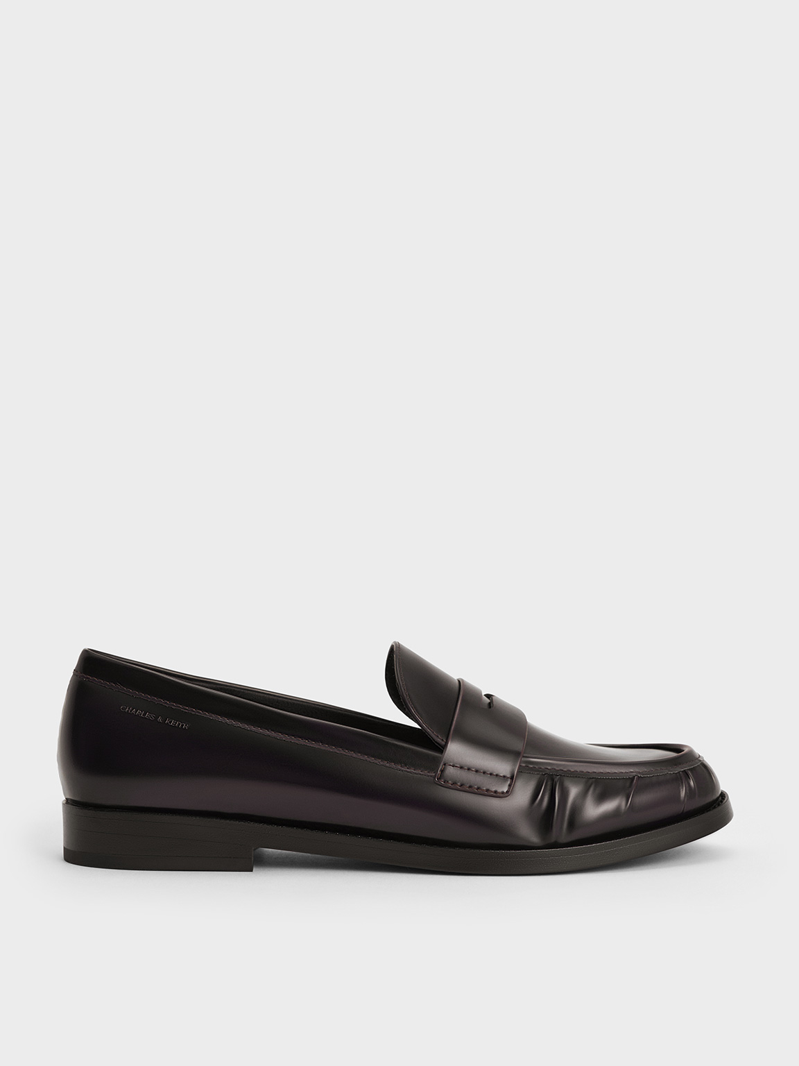 Charles & Keith - Ruched Penny Loafers