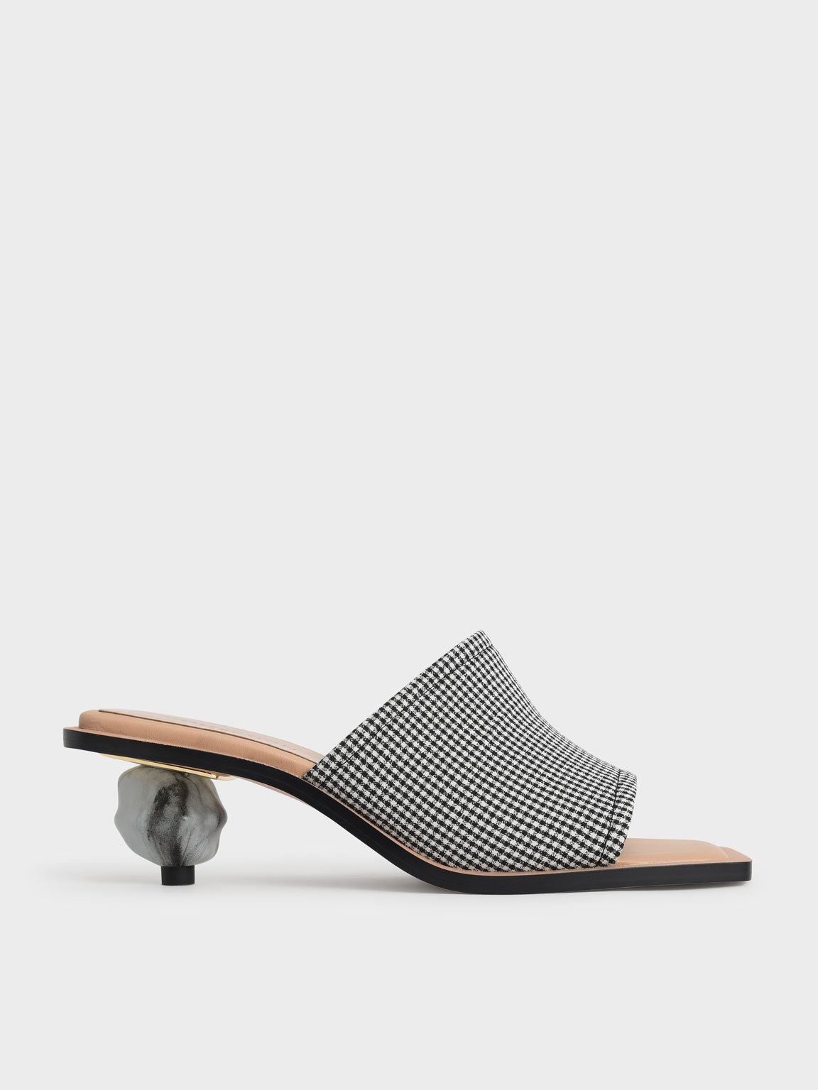 

Jacquard Sculptural Heel Mules