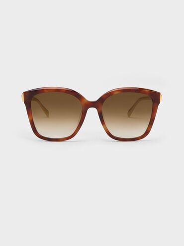 Oversized Square Acetate Sunglasses