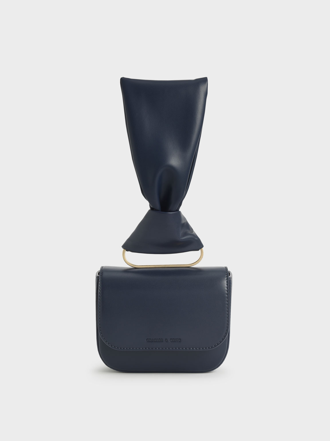 

Knotted Wristlet Bag, Navy