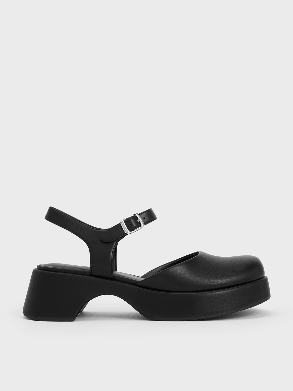 Charles & Keith - Nerina Ankle-Strap Platform Flats