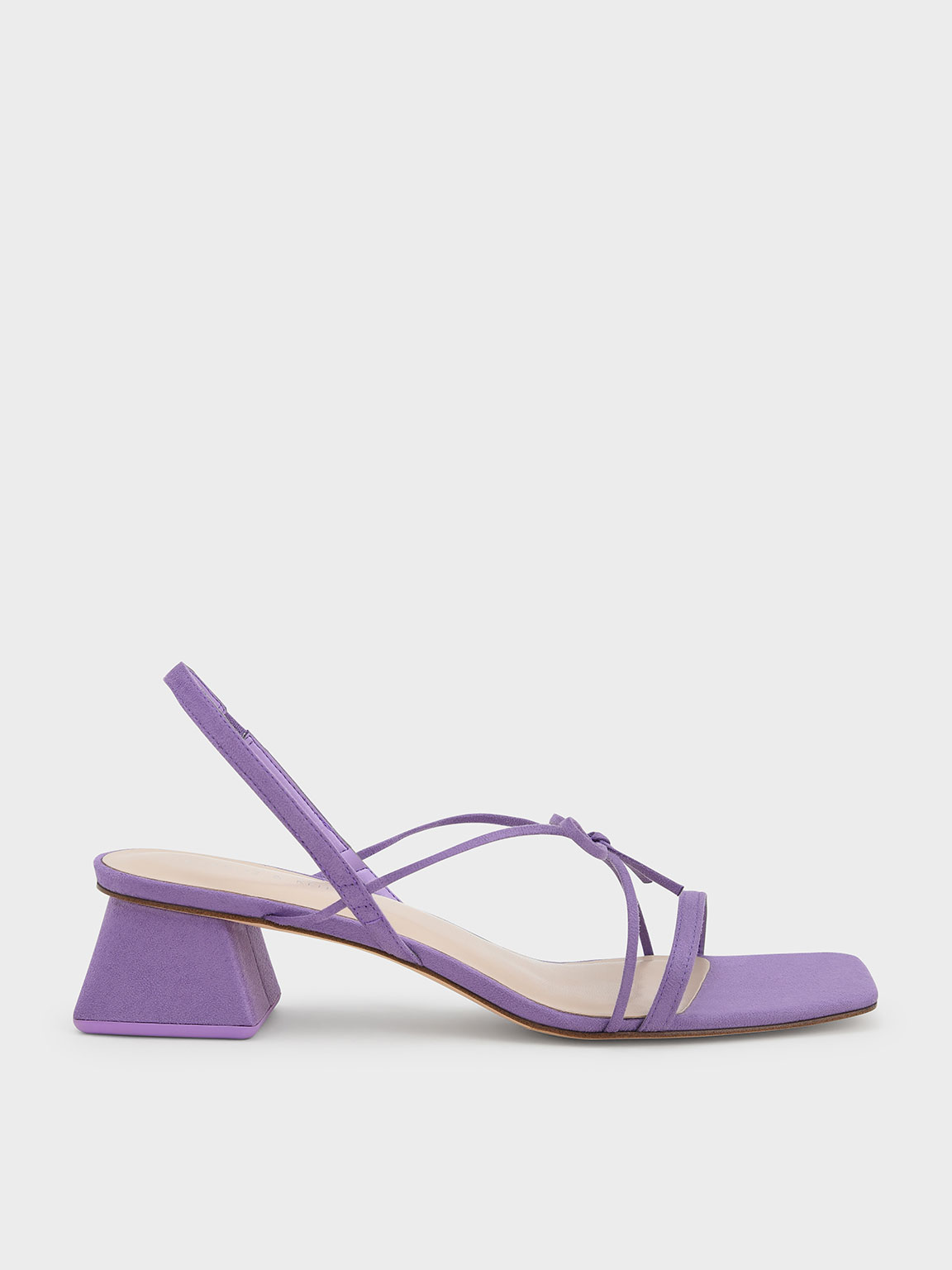 

Strappy Bow Textured Slingback Sandals