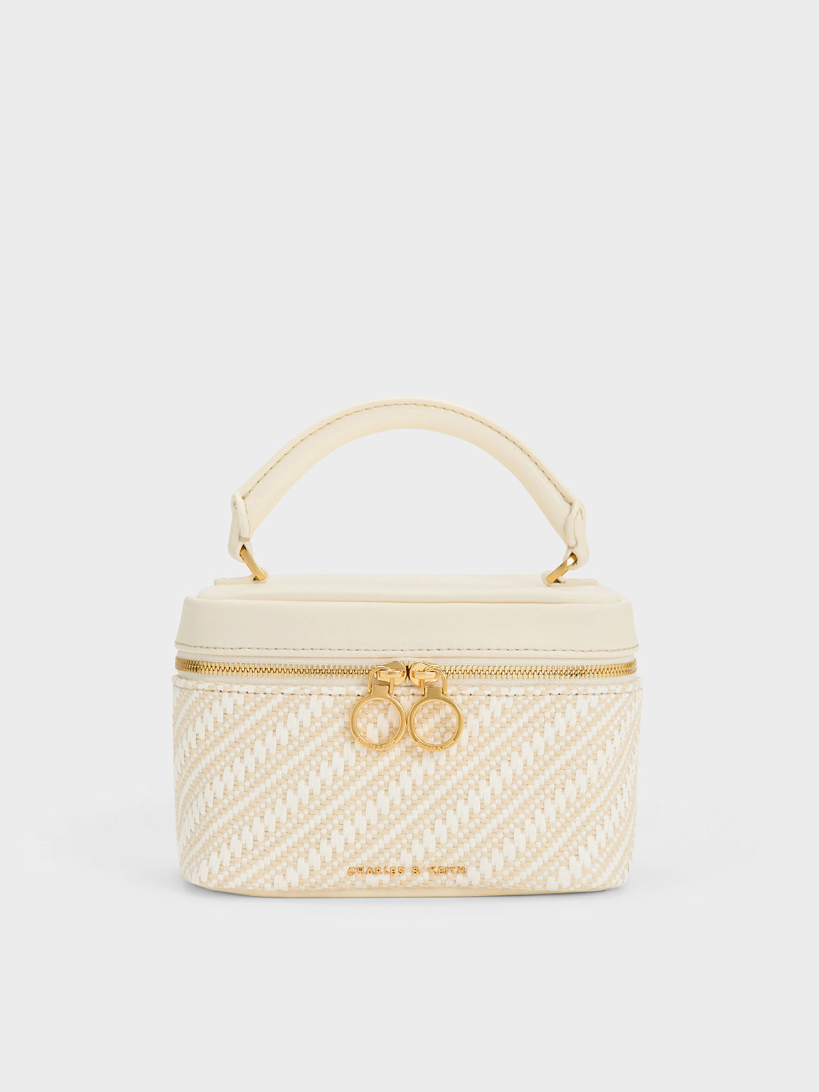 Charles Keith Woven Two-way Zip Mini Bag In Multi ModeSens