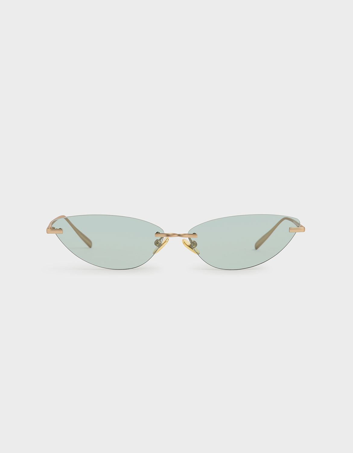 

Rimless Cat-Eye Sunglasses