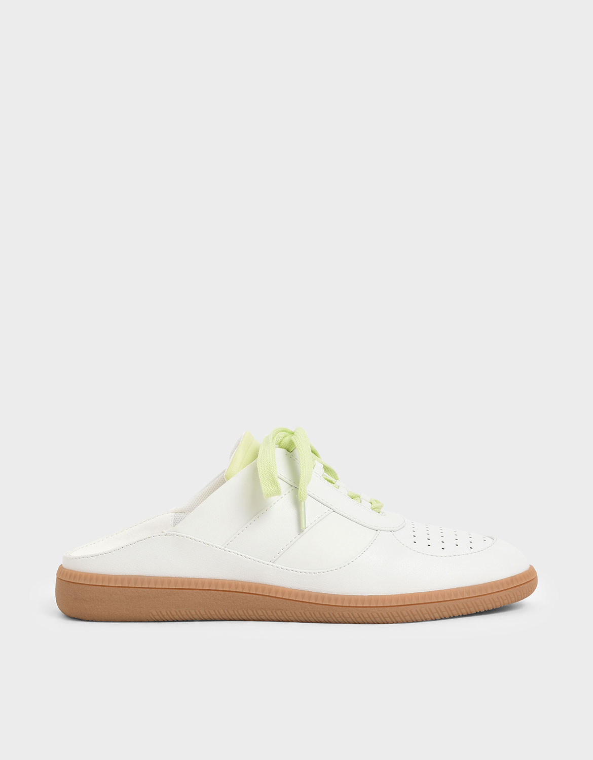 

Lace Up Sneaker Mules, White