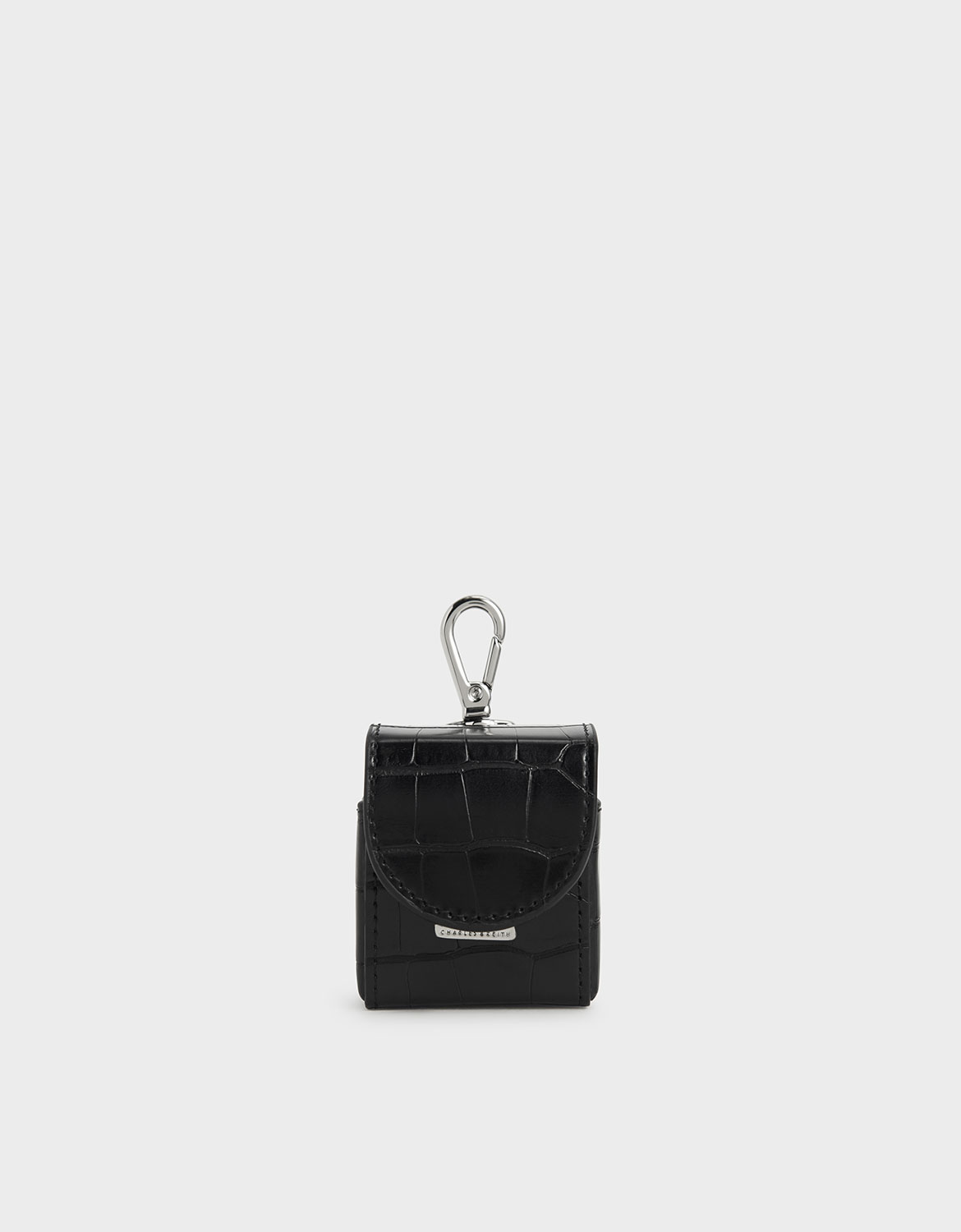 

Croc-Effect AirPods Case Necklace, Black