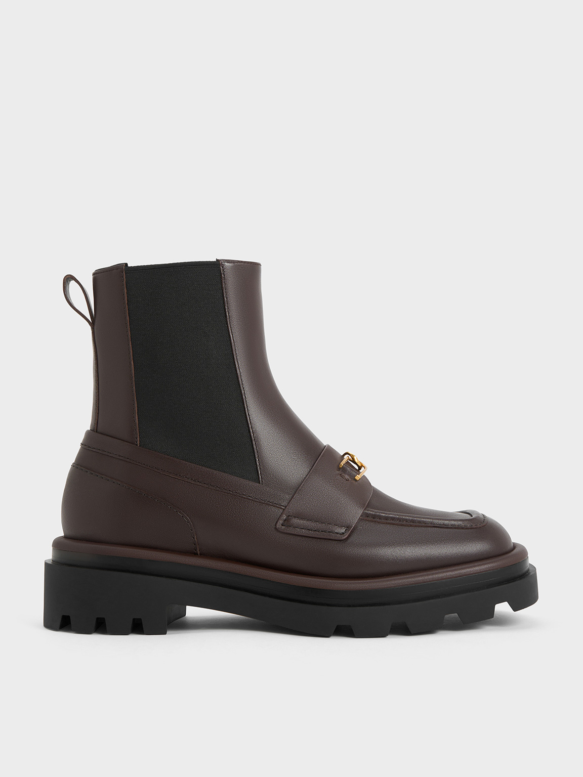 Gabine Leather Loafer Chelsea Boots