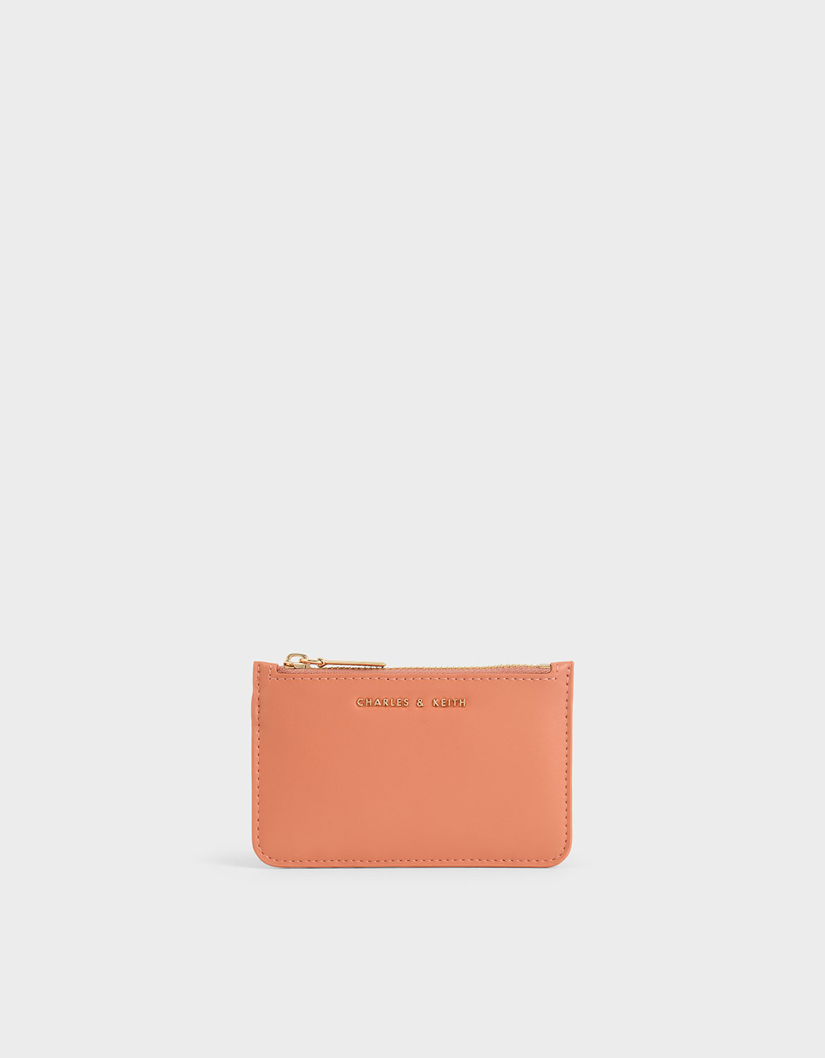 

Top Zip Card Holder, Peach