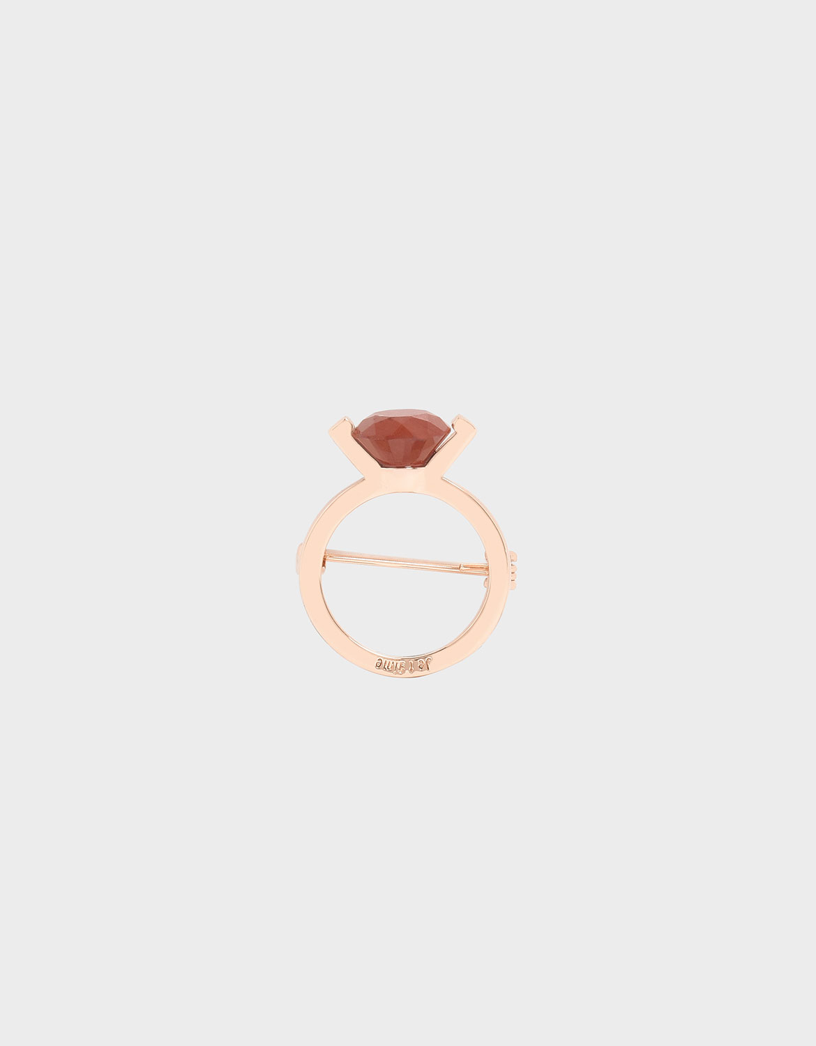 

Red Jasper Stone Ring Brooch