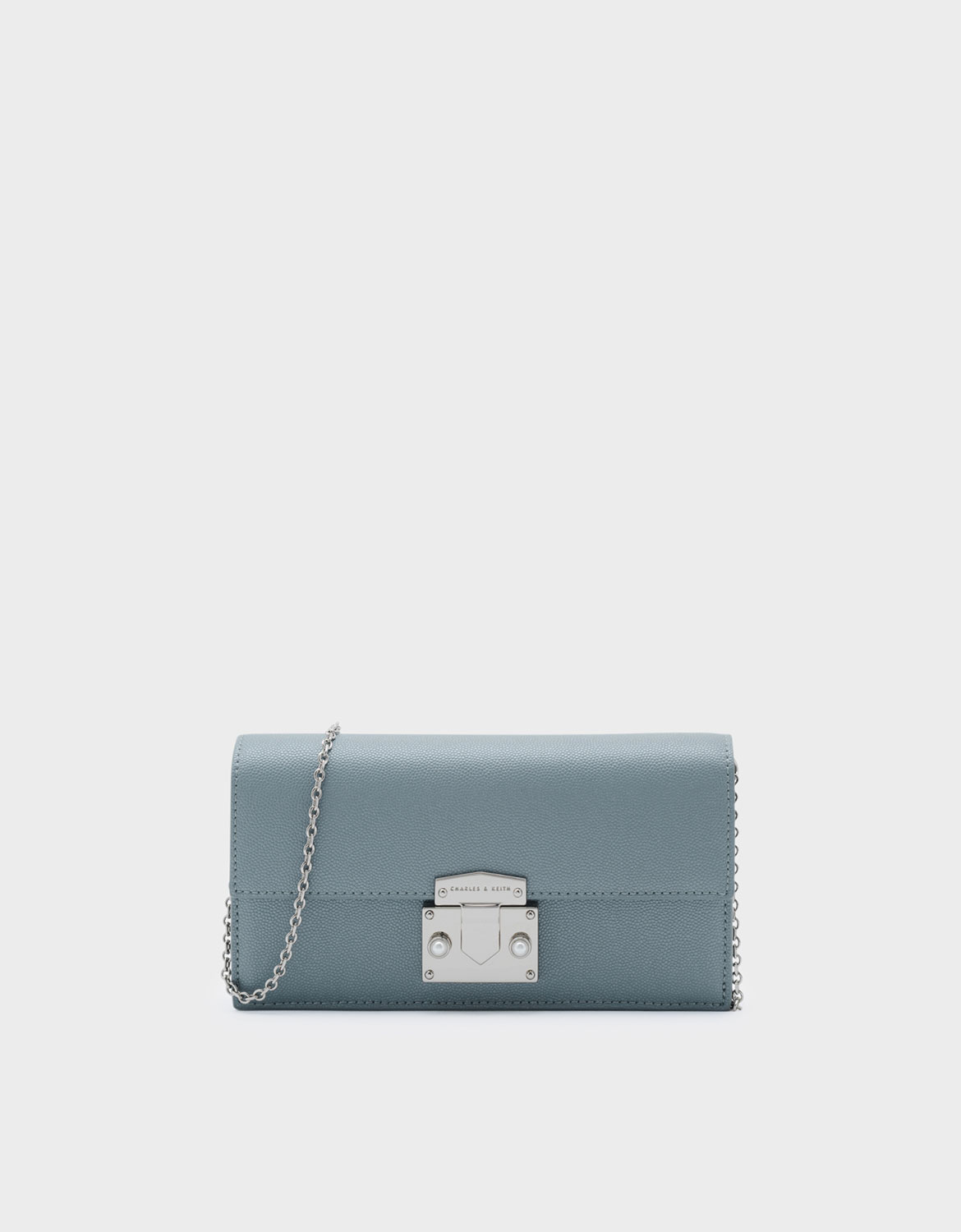 

Push-lock Wallet, Steel blue