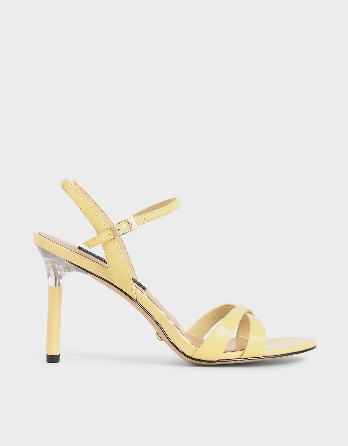 

Patent Leather Criss-Cross Heels, Yellow
