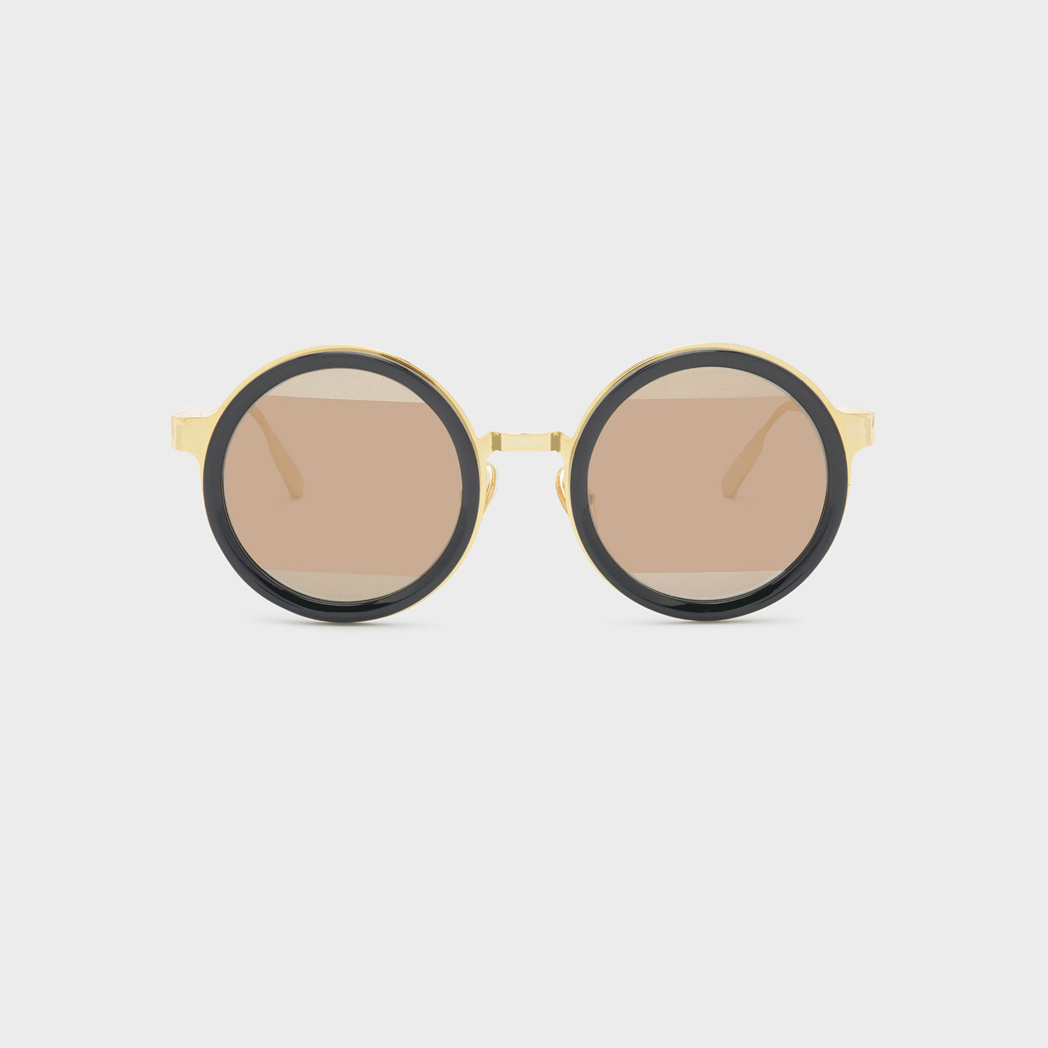 

Round Frame Sunglasses, Black