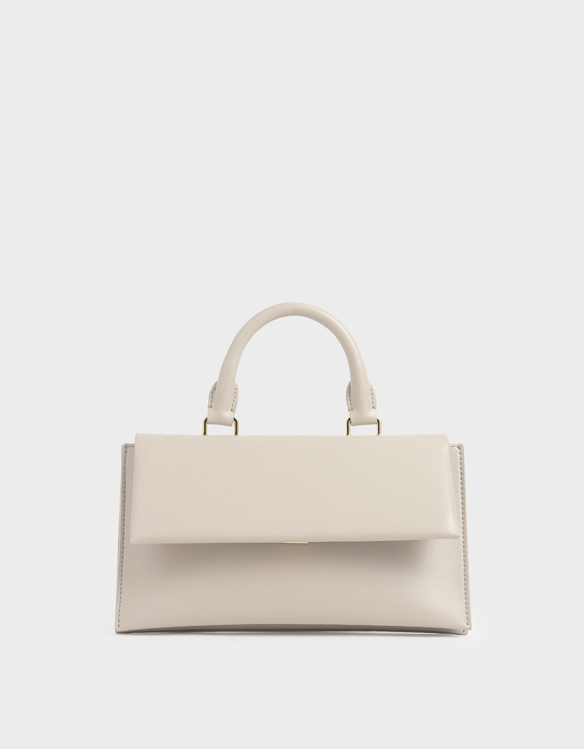 

Rectangular Top Handle Bag, Nude