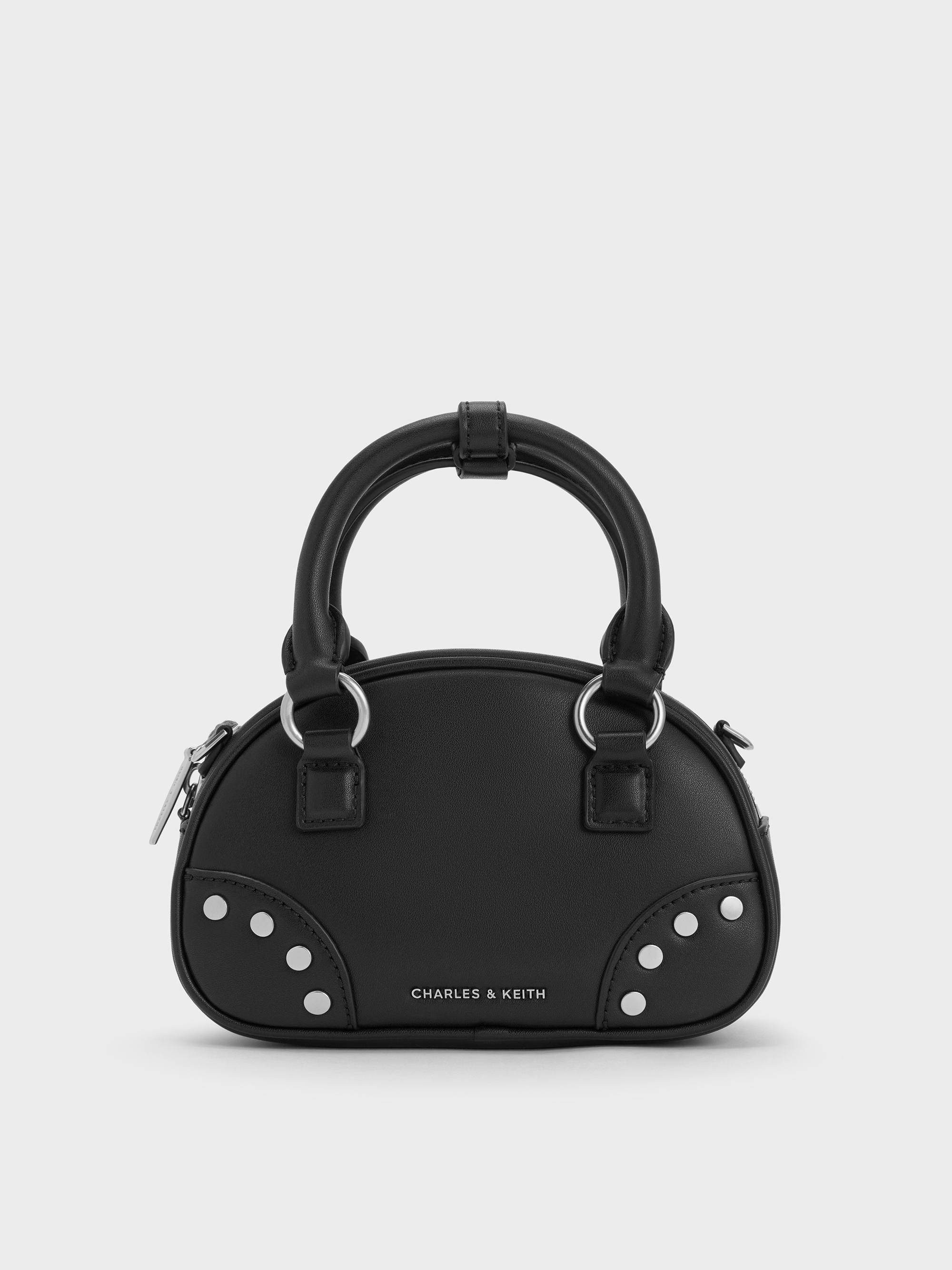 Charles & Keith - Bobbie Studded Top Handle Bag Charles & Keith - Bobbie Studded Top Handle Bag
