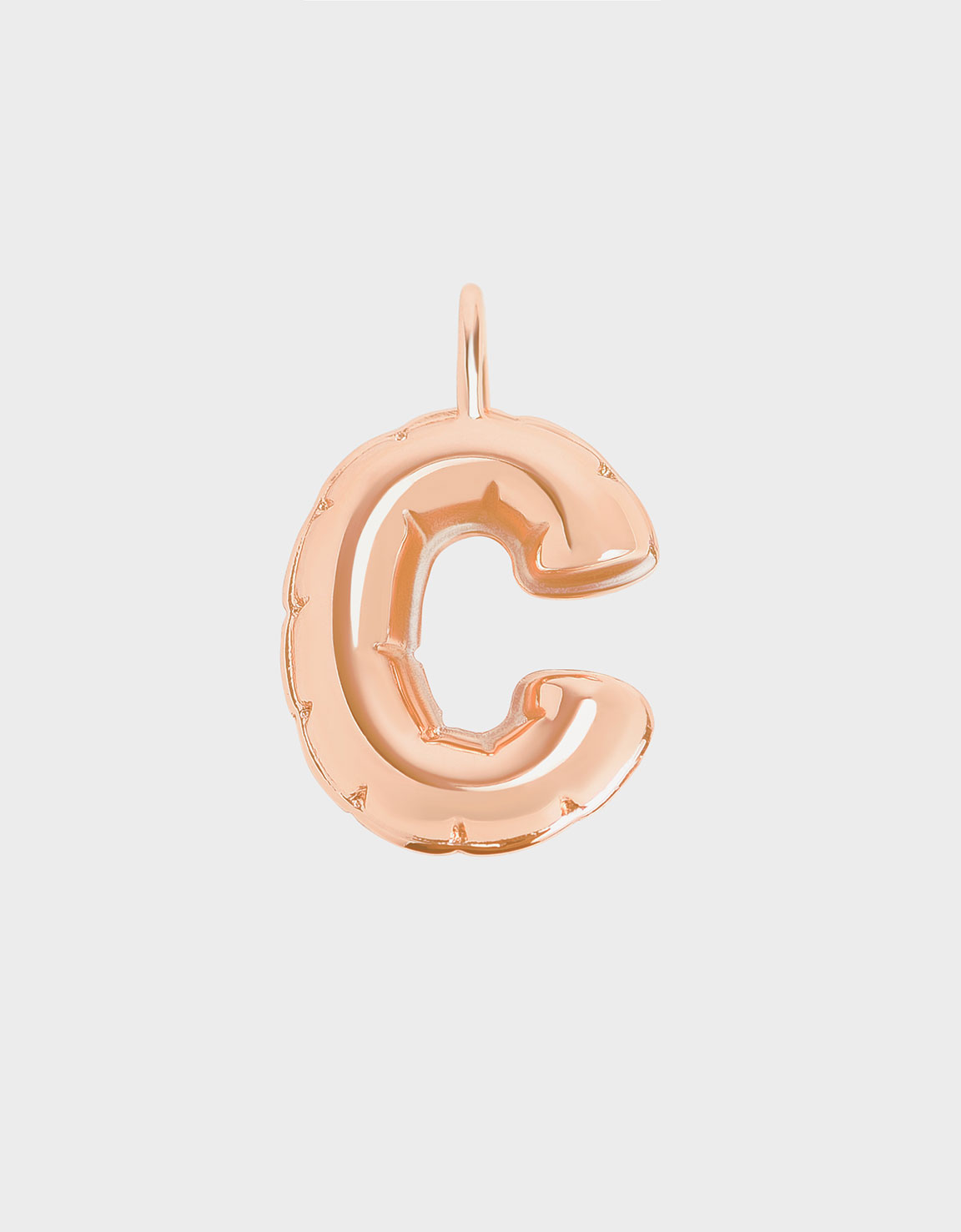 

Alphabet 'C' Charm, Rose gold