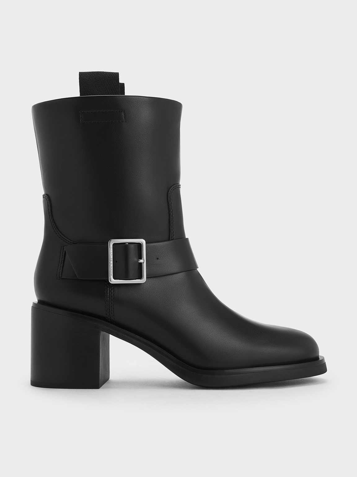 Charles & Keith - Kailey Side-Buckle Ankle Boots Charles & Keith - Kailey Side-Buckle Ankle Boots